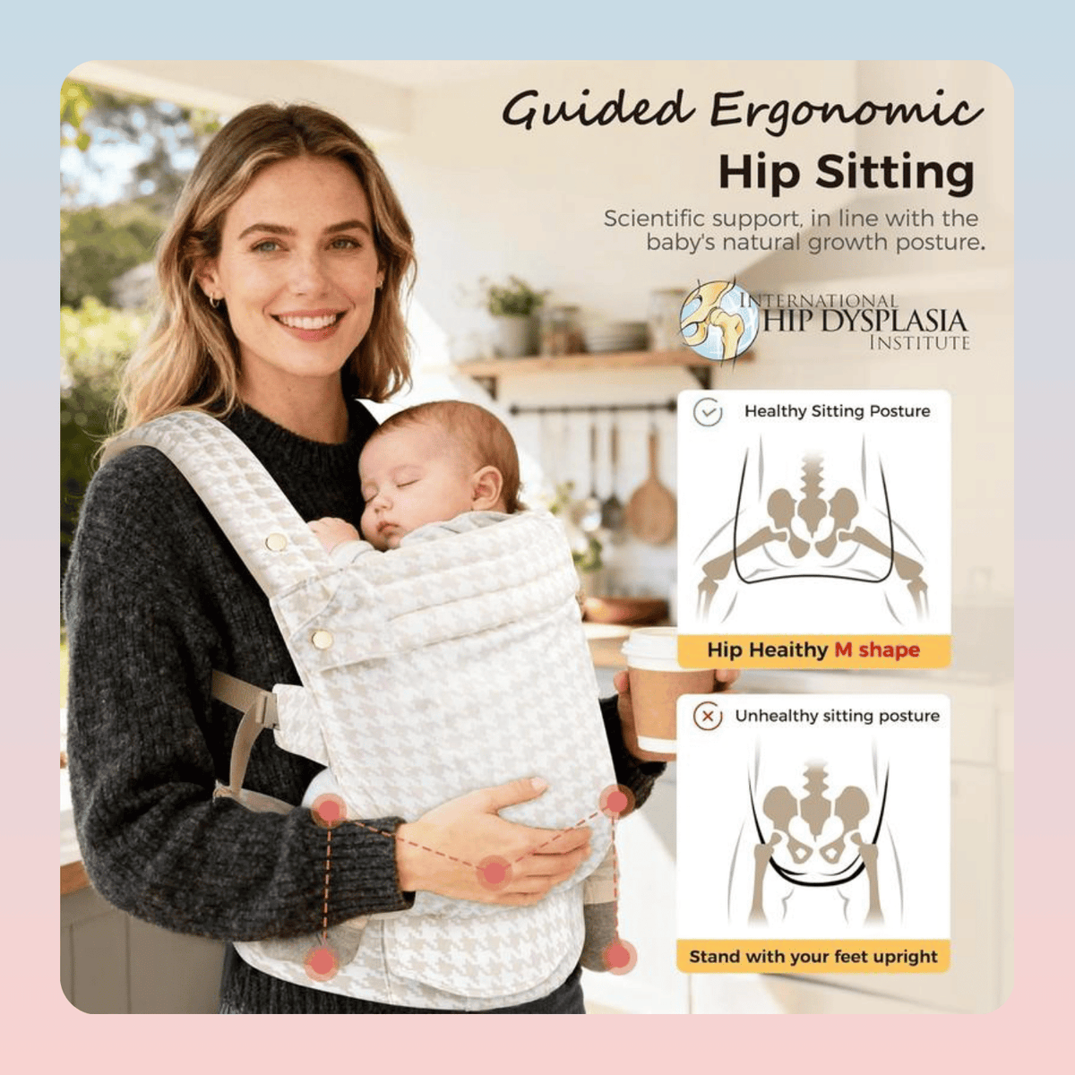 Breathable 3 Position Baby Carrier