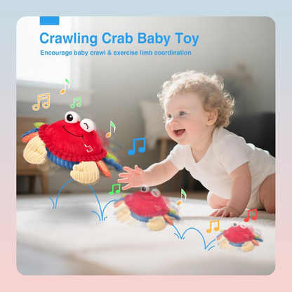 Crawling Musical Crab Plush Toy