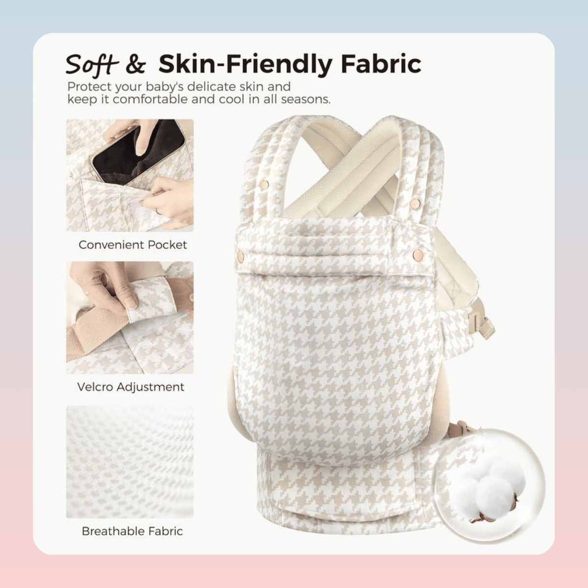 Breathable 3 Position Baby Carrier