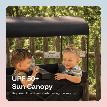 Foldable All-Terrain Wagon Stroller With Canopy