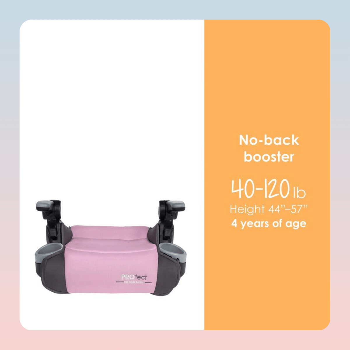 2-in-1 Folding High-Back Booster Seat