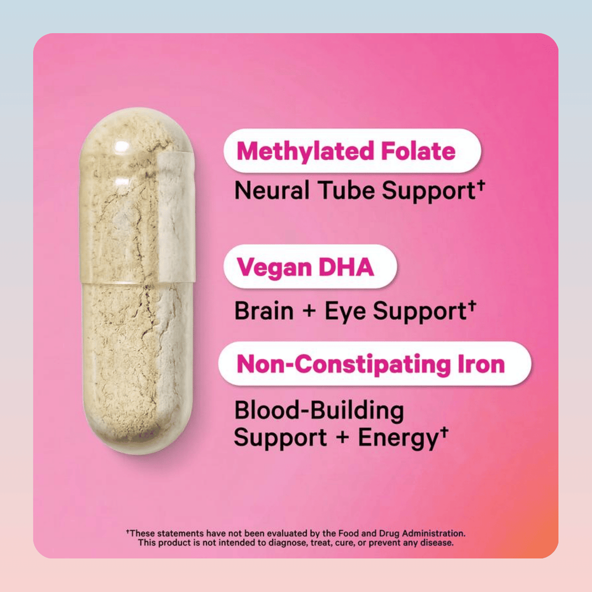 Prenatal Multivitamin with Vegan DHA (60 Capsules)