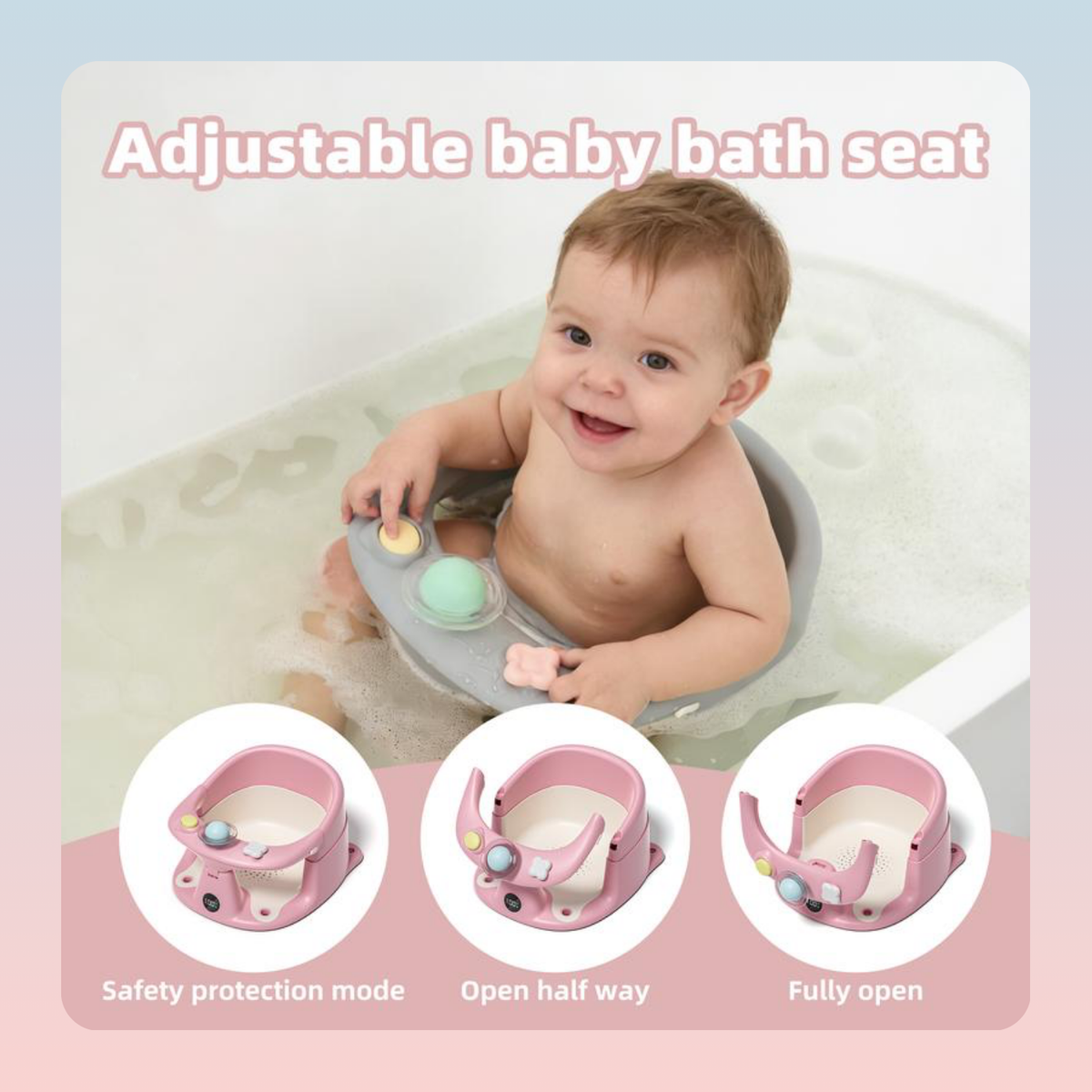 Infant Bath Seat with Thermometer