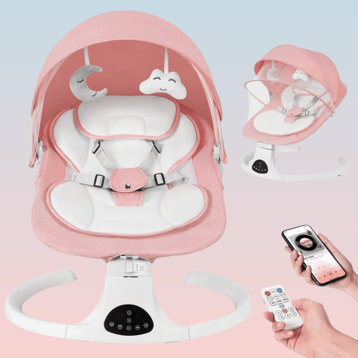 Electric Baby Swing with Bluetooth Music