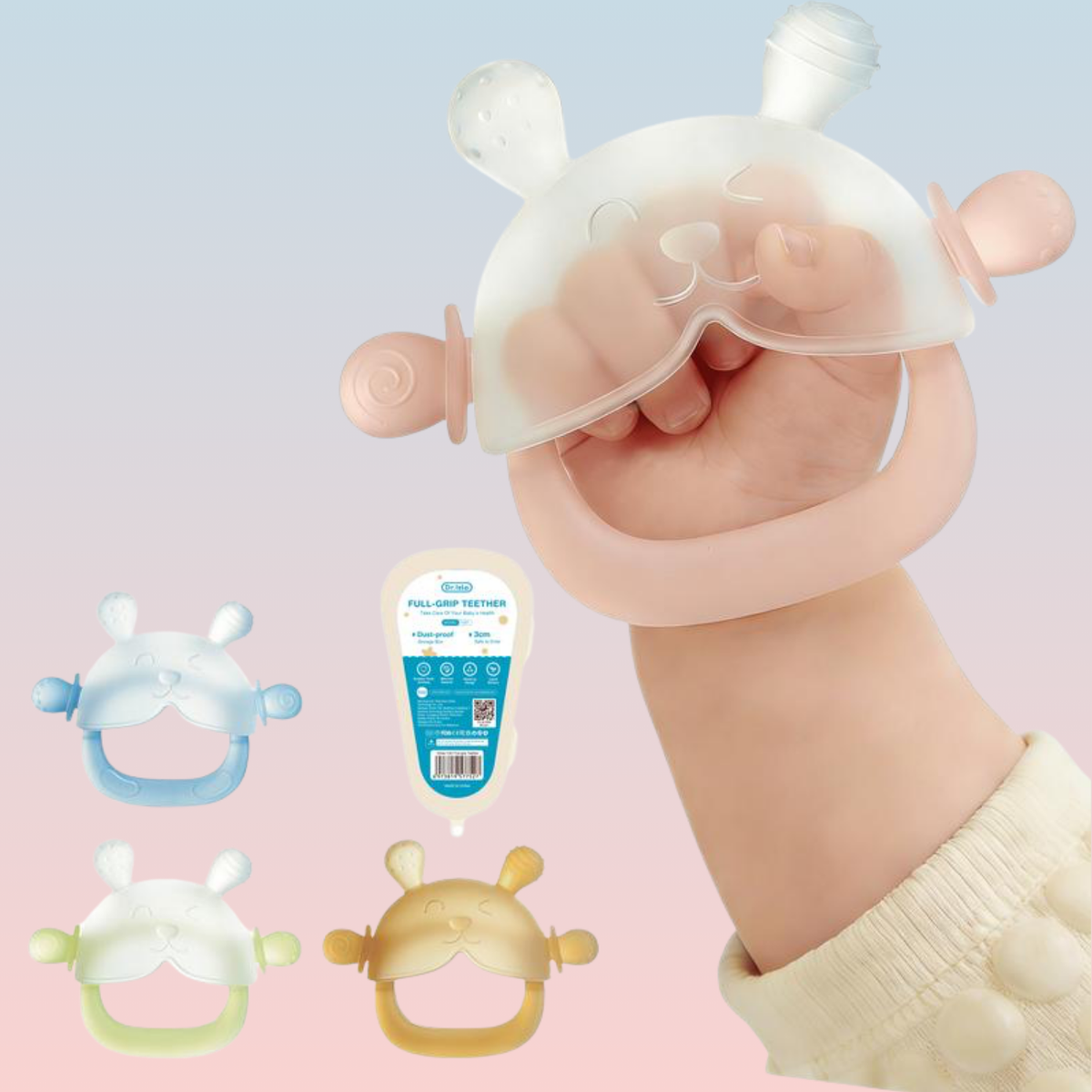 Wearable Silicone Bunny Teether Mitten