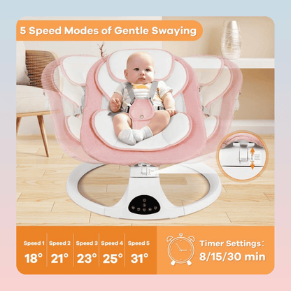 Electric Baby Swing with Bluetooth Music