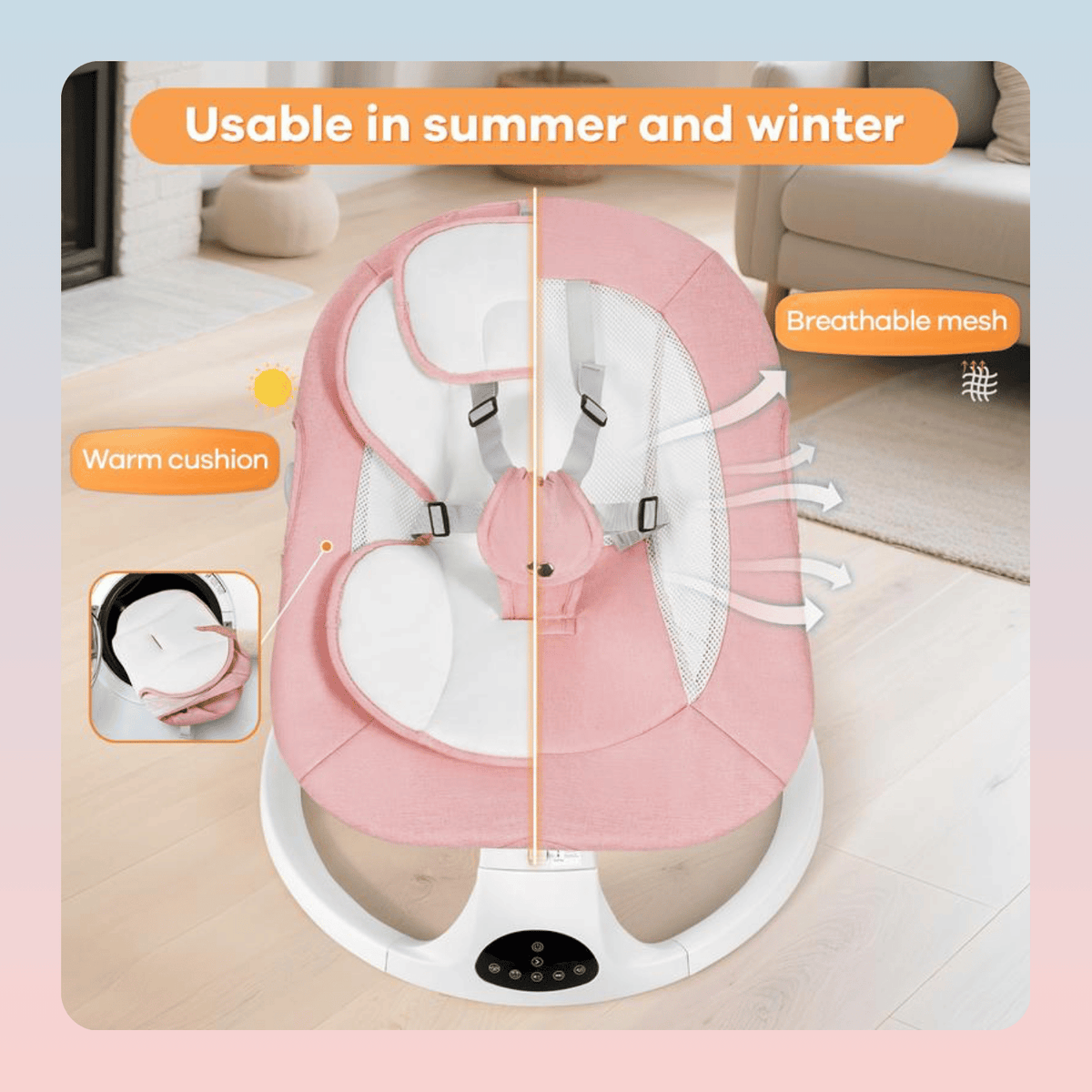 Electric Baby Swing with Bluetooth Music