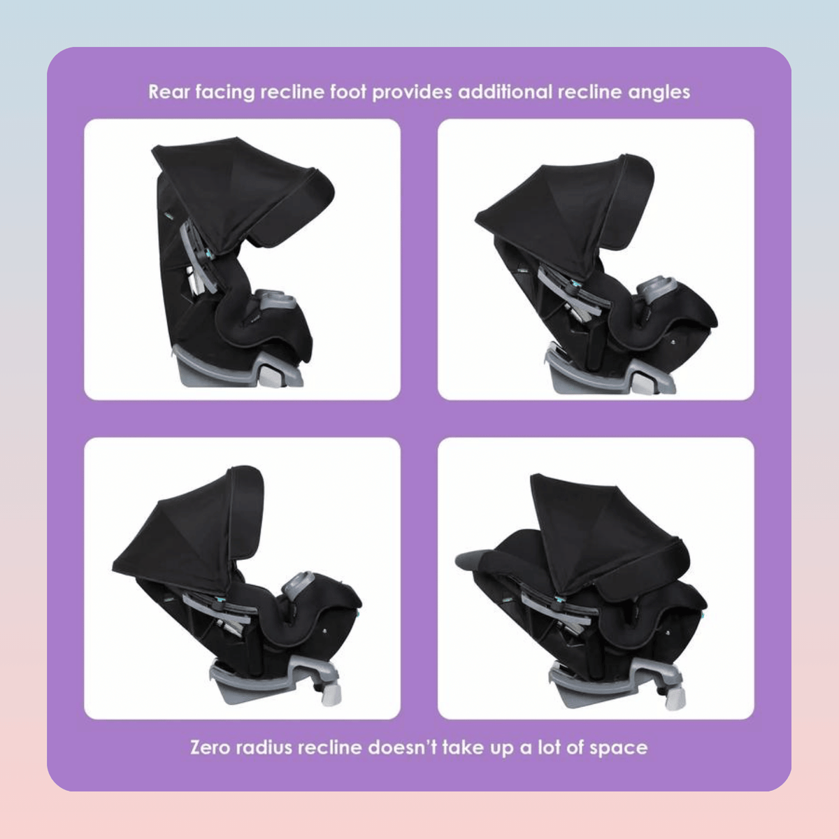 Convertible 4-in-1 Car Seat With Canopy