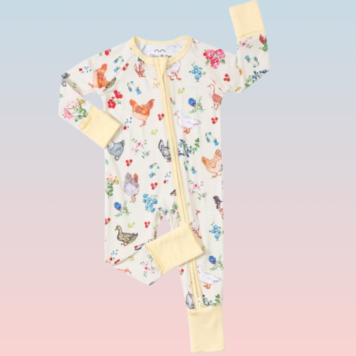 Zippered Bamboo Viscose Baby Romper