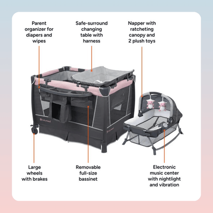 Portable Nursery Center Playard with Bassinet