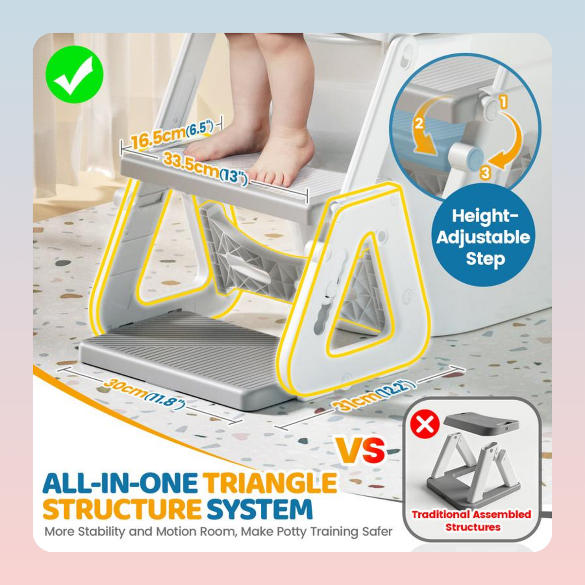 Toddler Potty Training Seat and Step Stool