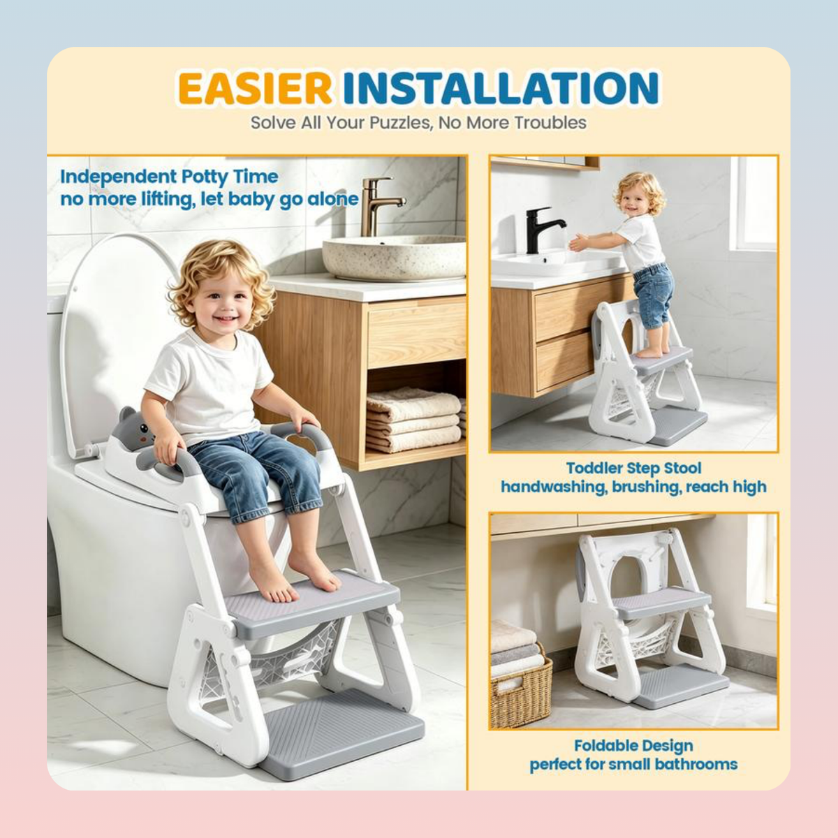Toddler Potty Training Seat and Step Stool