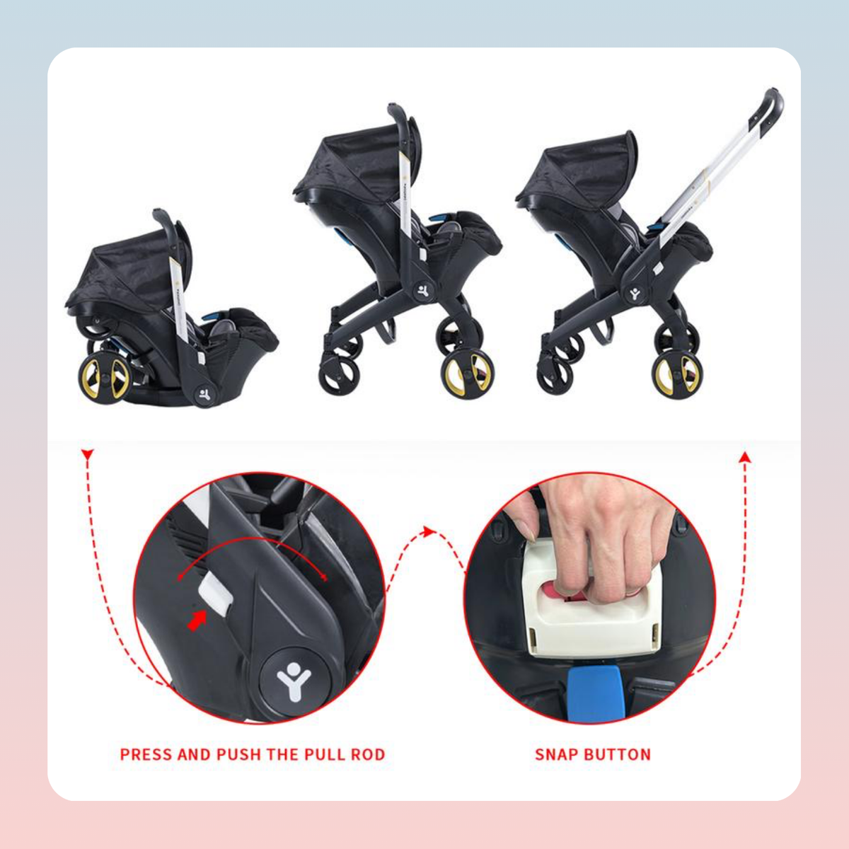 Infant Car Seat Stroller Combo